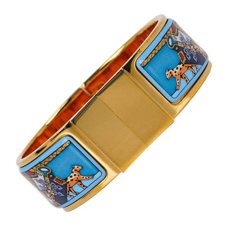 pre-owned hermes bracelet|hermes vintage enamel bracelet.